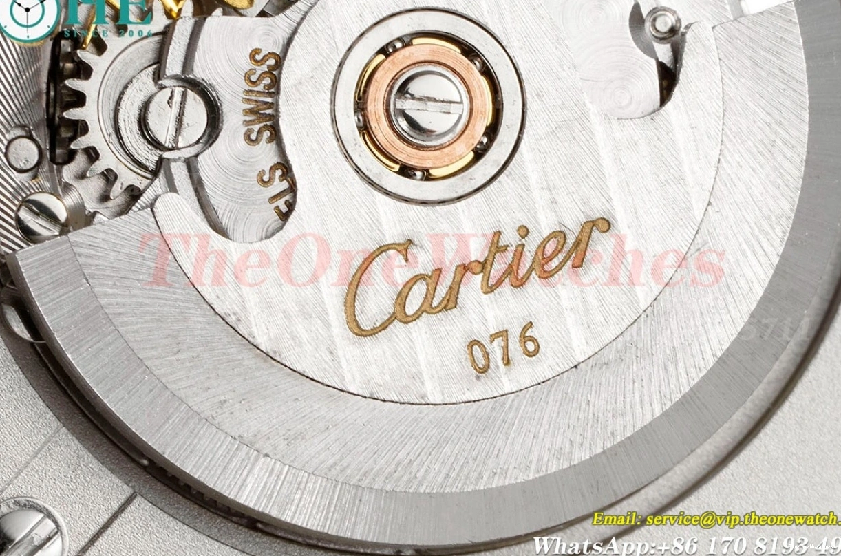 Dia 3KF SS Ballon Bleu 33mm Cartier Wht A076 Ladies SS De 0512